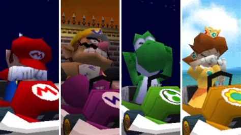 Mario Kart DS - All Characters Losing Animations - YouTube