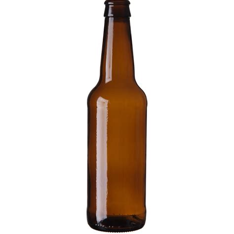 12 oz. (355 ml) Amber Glass Long Neck Beer Bottle, Pry-Off Crown (Bulk ...