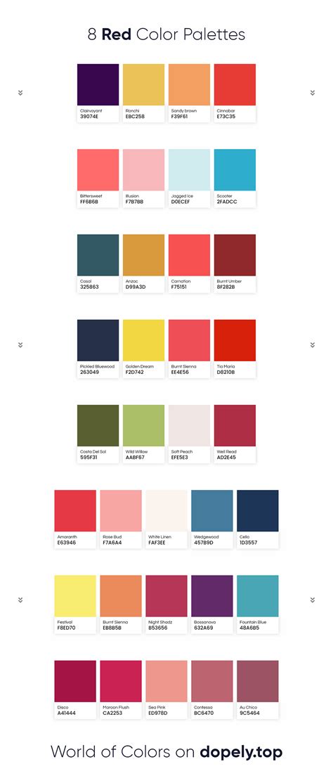 8 Red Color Combinations on Behance