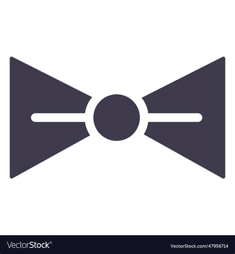 Bow tie silhouette Royalty Free Vector Image - VectorStock