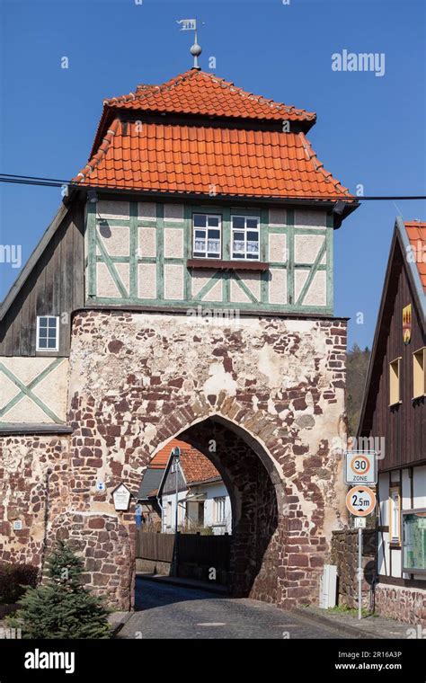 Neustadt Harz Historic Town Gate to the Old Town Stock Photo - Alamy