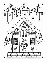 Blessed Christmas Church sketch template