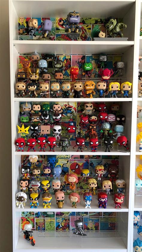 Comic Book Background? Amazing marvel Collection 🔥 | Funko pop display, Lego custom minifigures ...