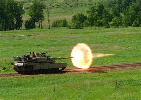 M1 Abrams firing a sabot round : r/TankPorn