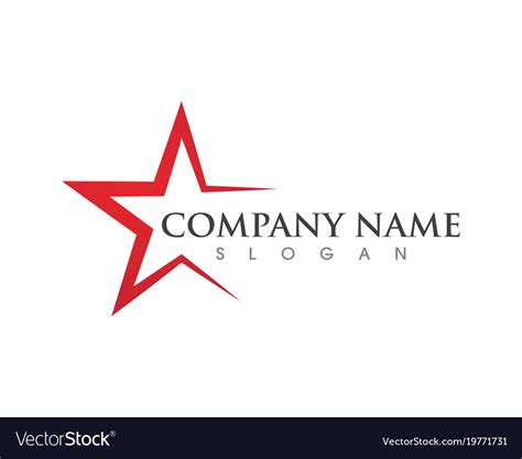 Star logo template Royalty Free Vector Image - VectorStock