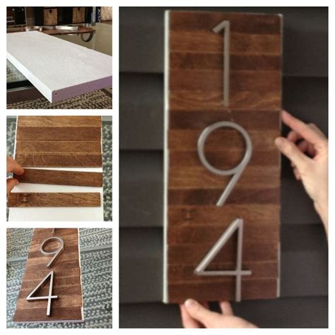 25 Creative DIY House Numbers Ideas