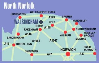 map_north-norfolk - The Shrine Of Our Lady Of Walsingham