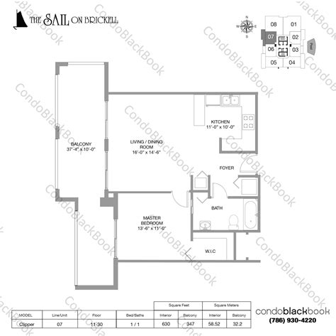 The Sail Brickell Floor Plan - floorplans.click