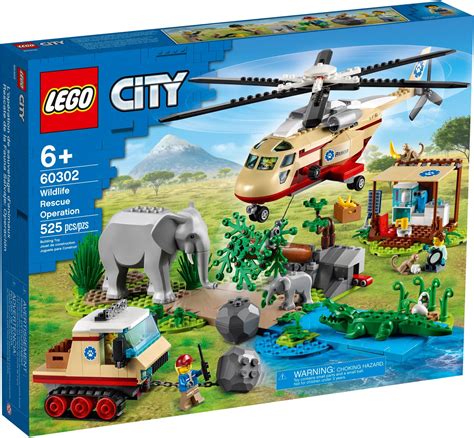 LEGO City 60302 pas cher, L'opération de sauvetage des animaux sauvages ...