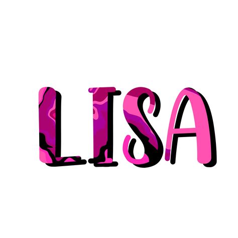 "Lisa" Sticker for Sale by Tyler Ward | Lisa name, Lisa, Name stickers