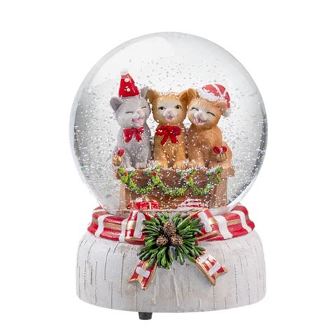 Snow Globe "Festive Cats"