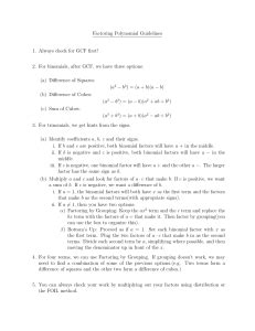 Factoring Flow Chart (1)