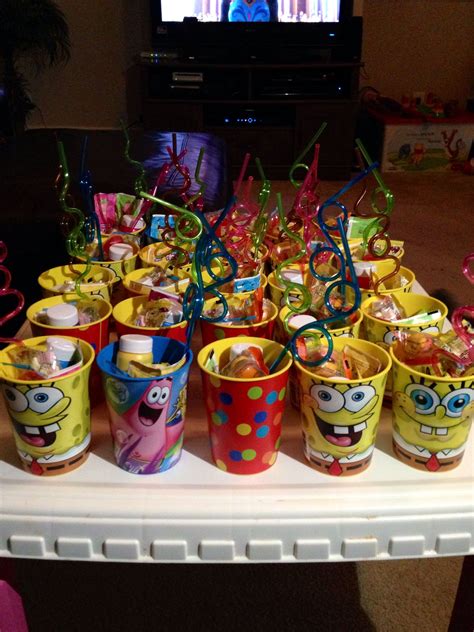 Spongebob Party Favors - Easy and Reusable