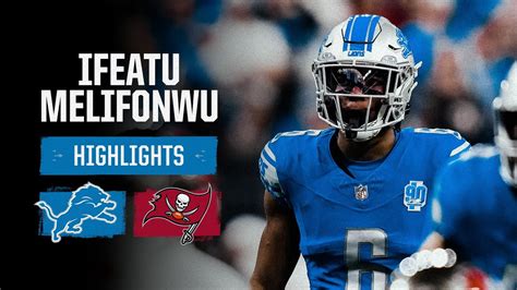 Ifeatu Melifonwu Divisional Round highlights | Lions vs. Buccaneers ...