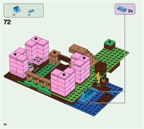 LEGO 21170 The Pig House Instructions, Minecraft - Minifig-scale