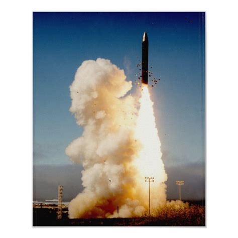 Lgm-118 Peacekeeper Icbm Missile Launch Poster - Custom Posters - Design Your Own Wall Art ...