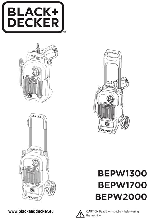 BLACK & DECKER BEPW1300 ORIGINAL INSTRUCTIONS MANUAL Pdf Download | ManualsLib