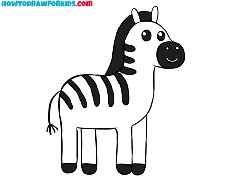 easy zebra drawing tutorial Zebra Drawing, Coloring Supplies, Unusual Animals, Pencil And Paper ...