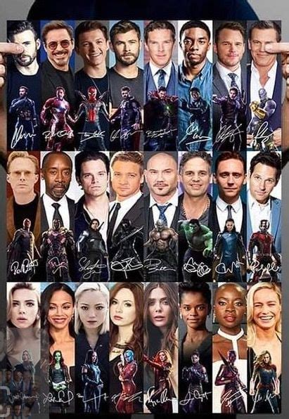 the cast of x - men is shown in this collage with their signatures