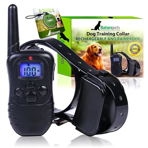 Amazon product list: Naturepets Remote Dog Training Collar - Safe and Effective Rechargeable And ...