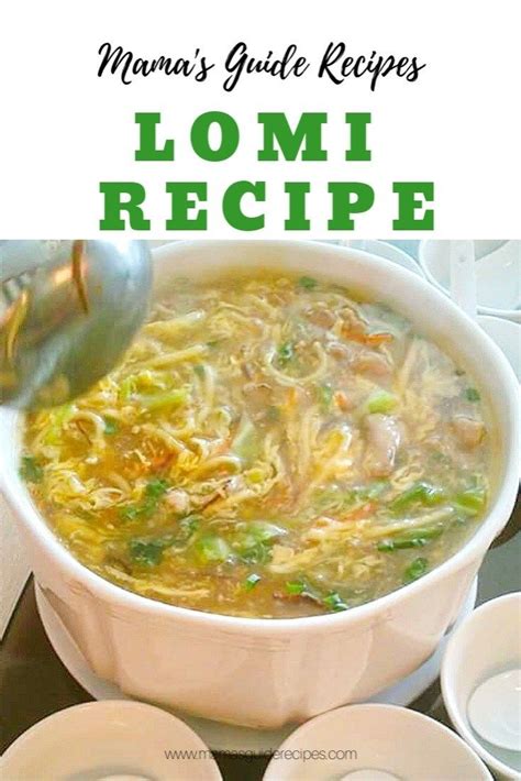 Lomi Recipe | Pilipino food recipe, Filipino soup recipes, Recipes