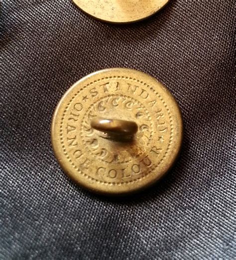 Set of 6 Civil War Era Buttons 19th Century Brass Buttons