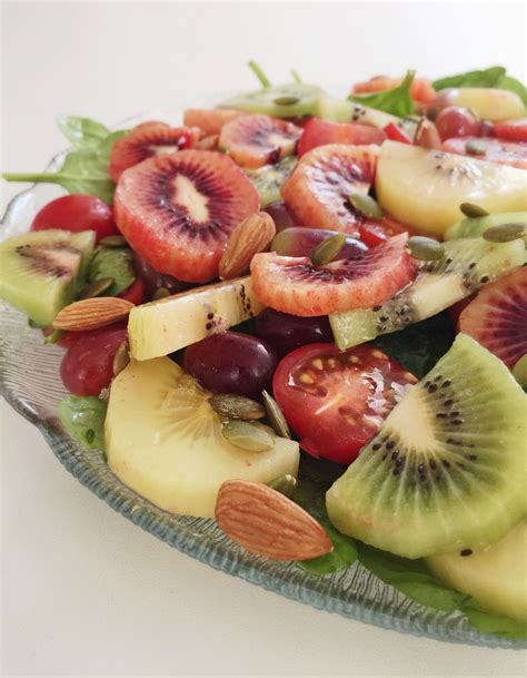 Triple Kiwi Salad | Salad, Food, Fruit salad