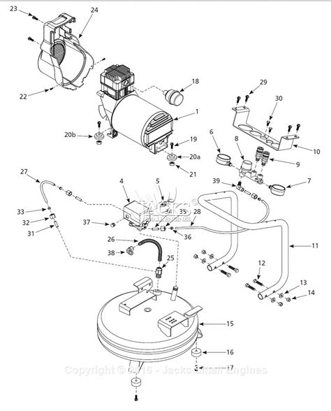 Campbell Hausfeld 1NNE7 Parts Diagram for Air-Compressor Parts