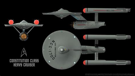 Constitution Class Starship - Schematics 03 by Ravendeviant on DeviantArt