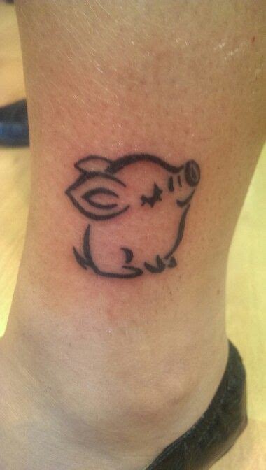 My cute tattoo done yesterday. | Tatuagem de porco, Tatuagens sobre ...