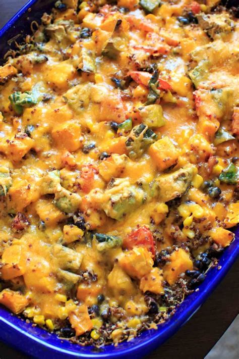 Butternut Squash Quinoa Casserole - vegan friendly, gluten-free, 30 minutes