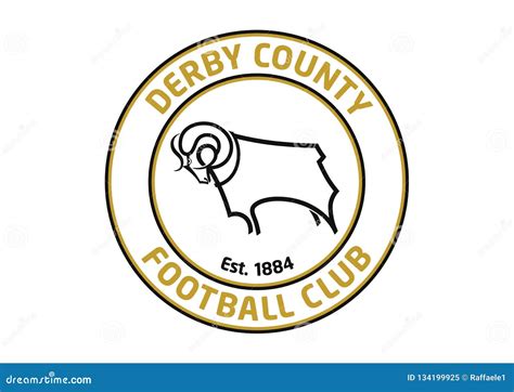 Derby County FC Logo editorial image. Illustration of world - 134199925