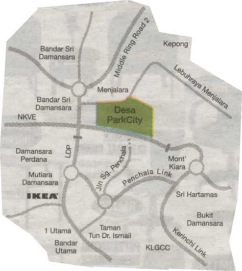 Malaysia Map Directory and Malaysia Map Information collection: Damansara - Desa Park city map