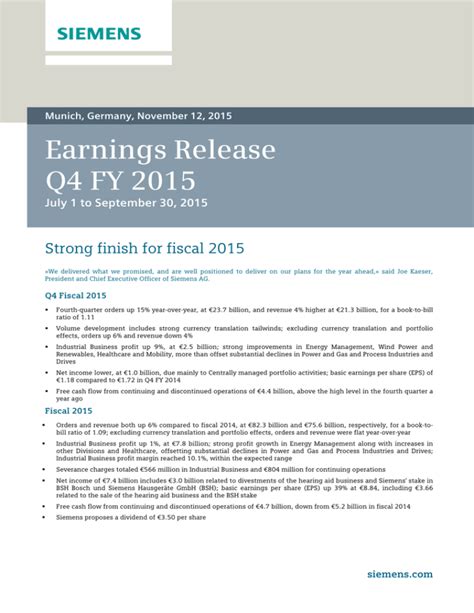 Earnings Release