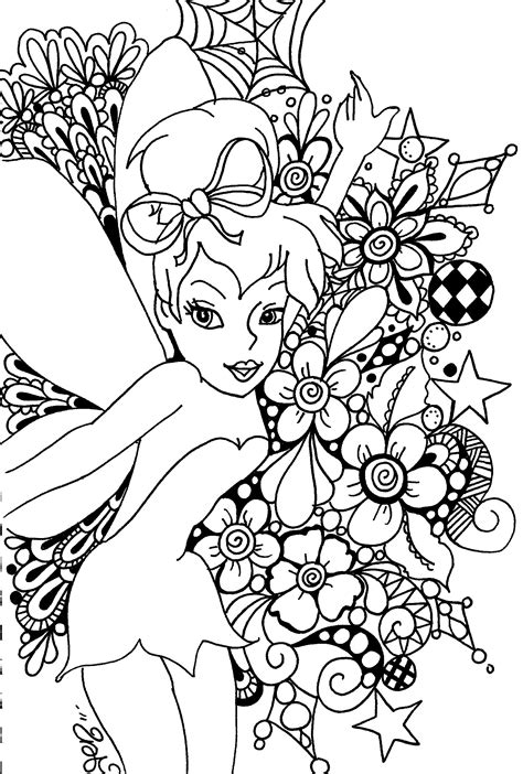 Tinker Bell Coloring Pages For Girls - Coloring Pages