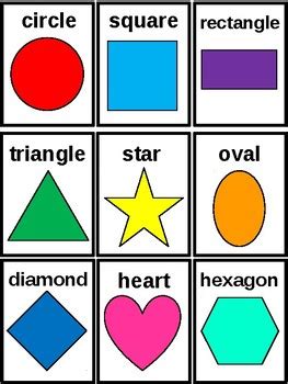 Children's Shape Flash Cards by Bizzy Kidz | TPT