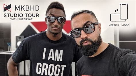 MKBHD Studio Tour with SuperSaf (Vertical) - YouTube