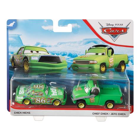 Mattel Disney/Pixar Cars Chick Hicks And Crew Chief Chick 2-Pack Toy Racers DXV99 / GKB79 | Toys ...