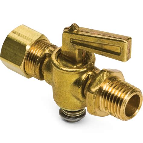 1/4 x 1/4 MPT Compression Straightway Shut-Off Valve - Kimball Midwest