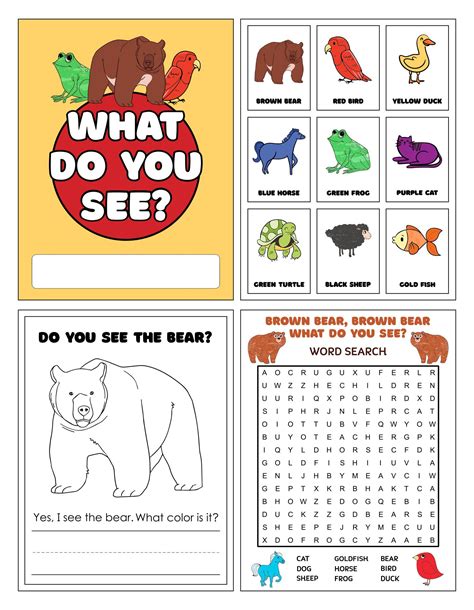 Brown Bear Brown Bear - 12 Free PDF Printables | Printablee