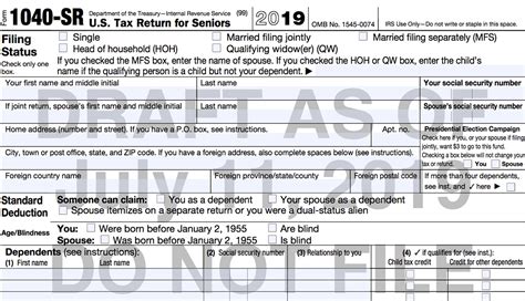 IRS Unveils New 1040 SR Tax Form | 1040 Form Printable