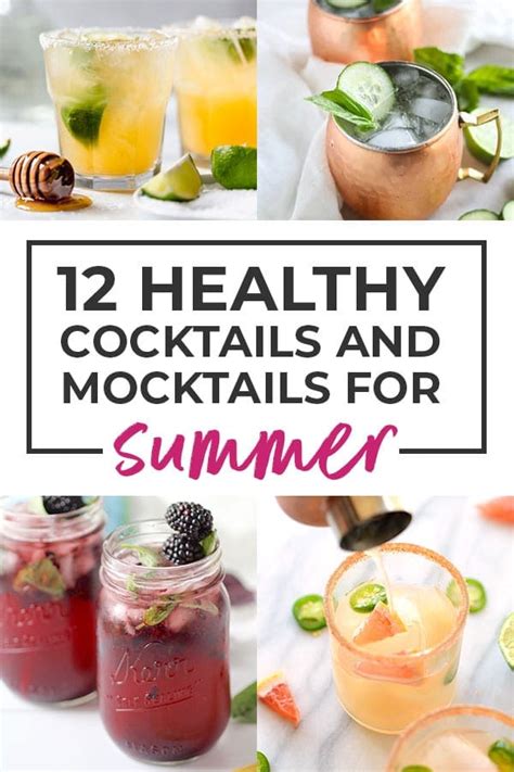 12 Healthy Cocktail + Mocktail Recipes | Nourish Move Love