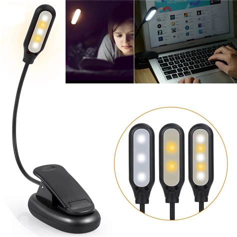 Aliexpress.com : Buy 1PC Reading Lamp Bedroom Desk Clip Lights 2019 NEW 5 LED Book Light Easy ...