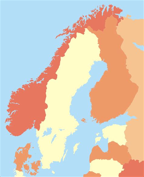 Free Printable Maps of Scandinavia