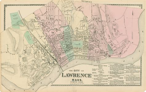 The city of Lawrence, Mass : north side - Digital Commonwealth