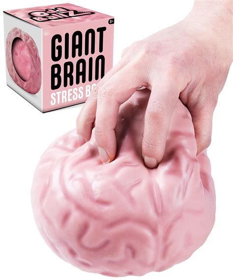 Buy Giant Brain Stress Ball - Huge Squishy Anxiety Reliever - Super ...