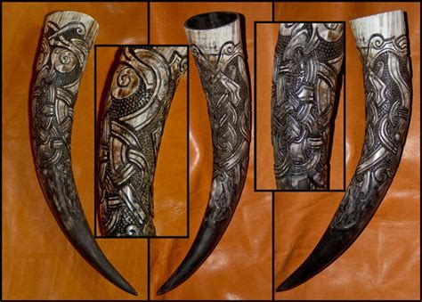 Hvergelmir Drinking Horn | Viking drinking horn, Drinking horns, Horns