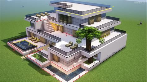 Top 15 Cool Minecraft Houses To Build, minecraft modern house HD wallpaper | Pxfuel