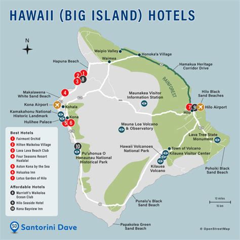 BIG ISLAND HOTEL MAP - Best Areas, Neighborhoods, & Places to Stay