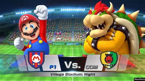 Mario Sports Superstars - Team Mario Vs. Team Bowser - YouTube